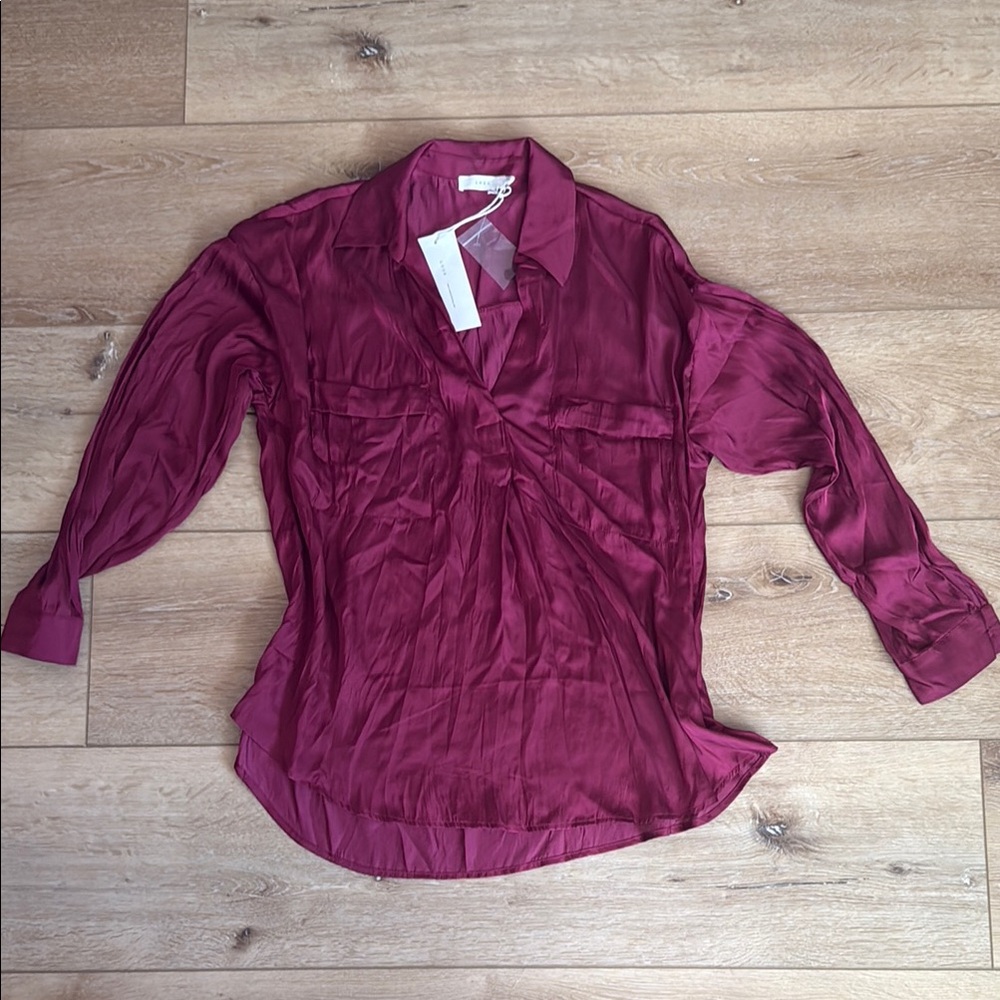 Elegant Burgundy/Beet Women's Top